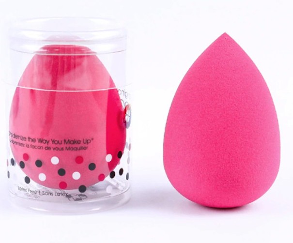 Esponja de maquilhagem estilosa J1006 rosa escuro