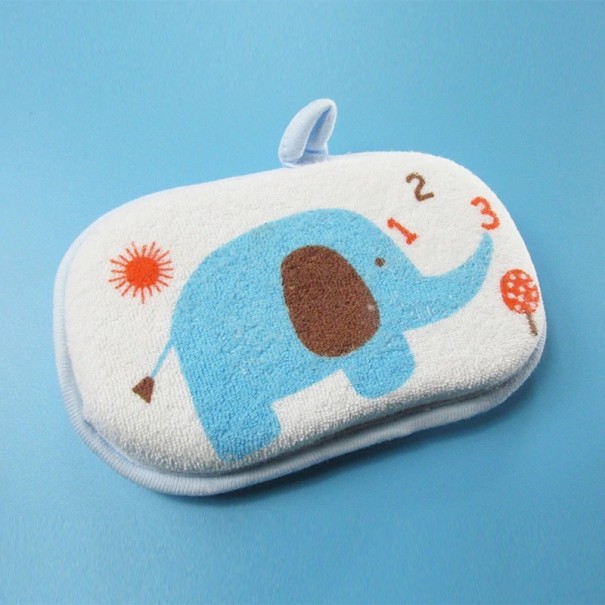 Esponja infantil para lavar con forma de elefante J1856 azul claro