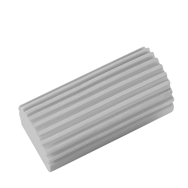 Esponja mágica de PVA para limpiar persianas, vidrios, barandillas, ranuras y baños. Gran absorción de agua. Esponja reutilizable. gris