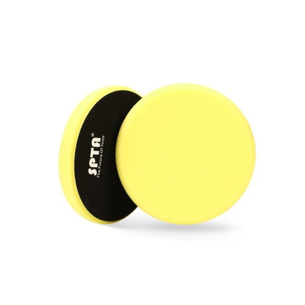 Esponja para enceramento e polimento de automóveis amarelo 9 cm