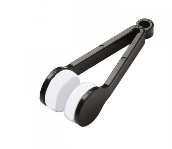Esponja para limpiar gafas negro