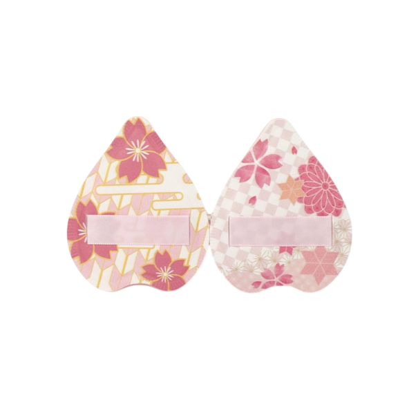 Esponjas de maquilhagem 6 x 7 cm Conjunto 2 unid Esponja super macia para maquilhagem Maquilhagem em pó e líquida Uso seco e húmido Corretor Almofada de ar 1