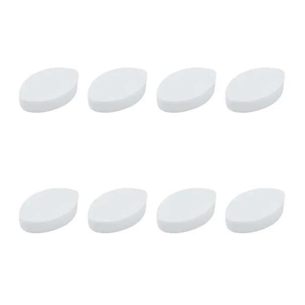 Esponjas de práctica para el mapeo de pestañas 7,5 x 2 cm Herramientas reutilizables para la extensión de pestañas Entrenamiento en la forma de los ojos Maquillaje cosmético blanco