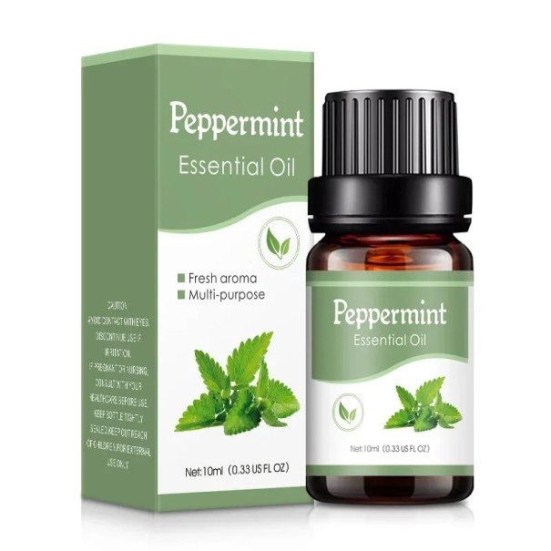 Essential Oil for Aroma Diffuser 10 ml Water-Soluble Fragrant Oil Aromatherapy Relaxation Natural Scent Interior Fragrance Peppermint