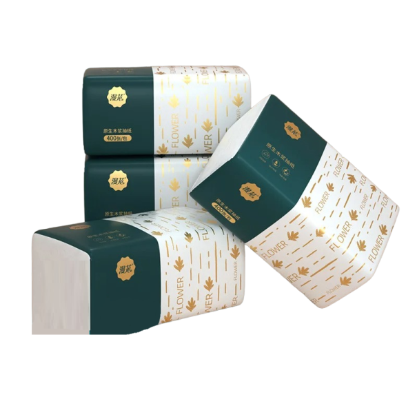 Essuie-tout en papier à quatre couches Paquet de 4 x 400 pièces 1