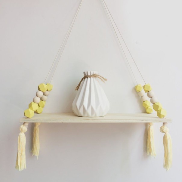Estantería colgante amarillo