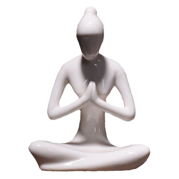 Estatueta de cerâmica de yogi 4