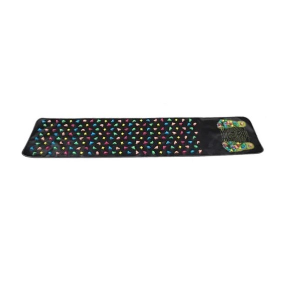 Esterilla de acupresión 35x175 cm con piedras artificiales Esterilla de masaje para pies y cuerpo entero Ayuda de masaje reflejo para la salud 1