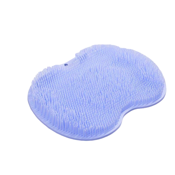 Esterilla de masaje para ducha 23 x 30 cm azul