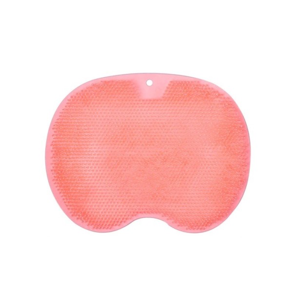 Esterilla de masaje para ducha 23 x 30 cm rosa