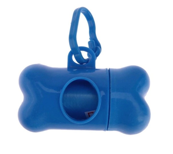 Estojo com sacos para fraldas azul