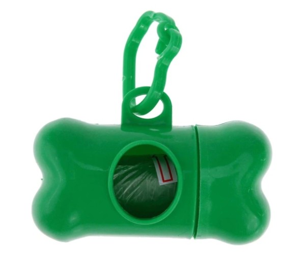 Estojo com sacos para fraldas verde