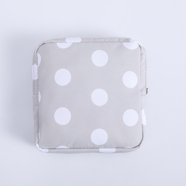 Estojo de viagem para produtos de higiene Estojo para pensos e pequenos cosméticos Fecho com zip Algodão Dimensões 13 x 13 x 3 cm 3