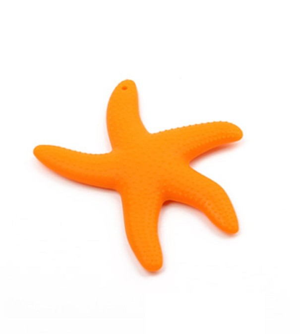 Estrella de mar - Mordedor de silicona J2527 naranja
