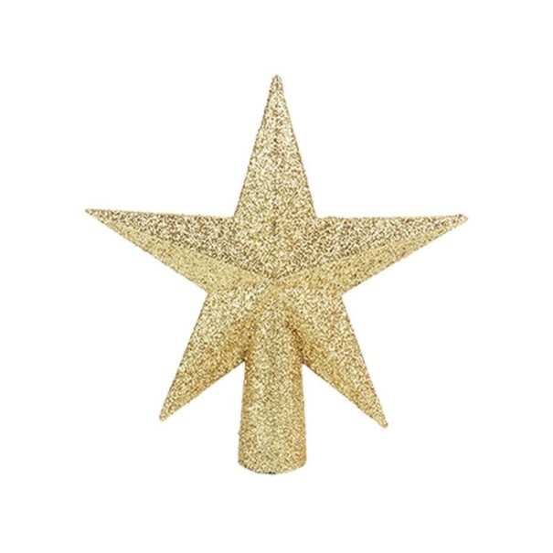 Estrella de Navidad para el árbol C608 dorado