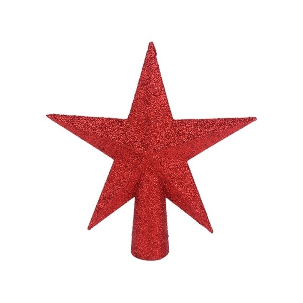 Estrella de Navidad para el árbol C608 rojo