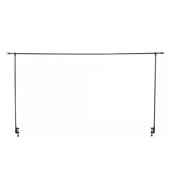 Estrutura decorativa para mesa ajustável 80-250 cm altura 123 cm com garras para pendurar flores, balões e luzes em casamentos, festas e celebrações preto
