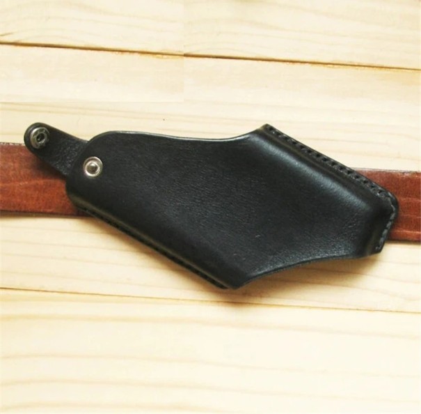 Estuche de piel para hombre T724 negro S
