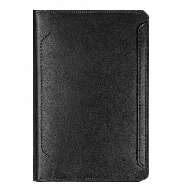 Estuche de viaje en piel para documentos T998 negro
