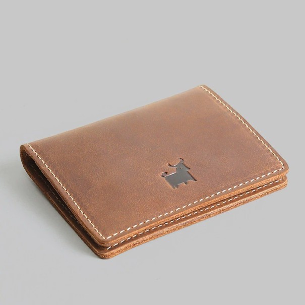 Estuche de viaje para hombre T1117 marrón claro