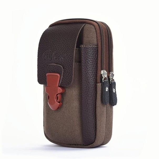Estuche de viaje para hombre T762 marrón oscuro