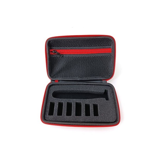 Estuche de viaje para recortadora, accesorios y cuchillas para Philips OneBlade rojo