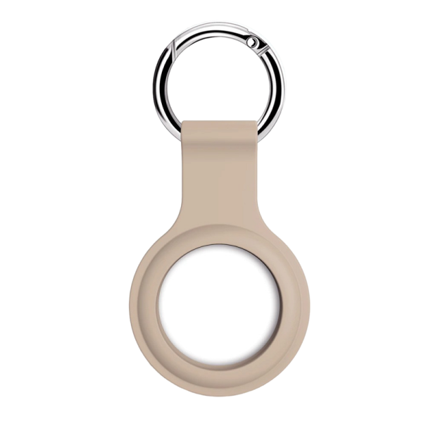 Estuche para Airtag con anilla Beige