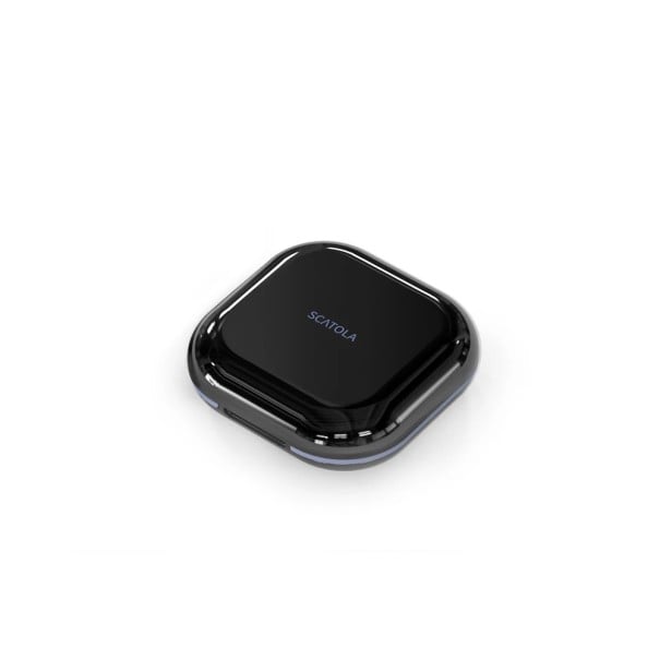 Estuche para alineadores y prótesis dentales 8 x 8 x 2,4 cm plástico con sellado de silicona negro para el almacenamiento de alineadores negro
