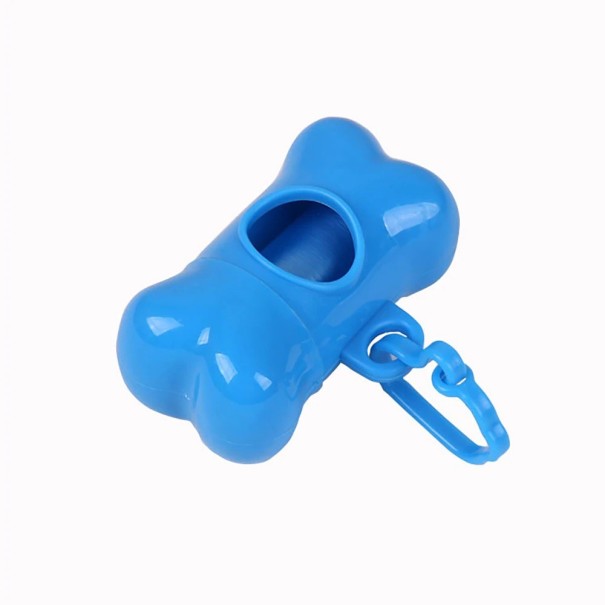 Estuche para bolsas de excrementos de perros azul
