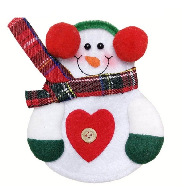 Estuche para cubiertos navideño 12 uds. 2