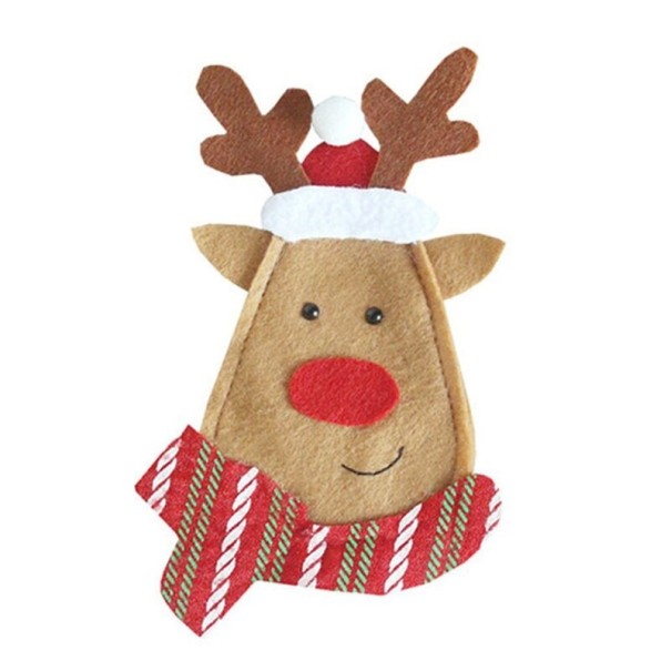 Estuche para cubiertos navideño 6 uds. 4