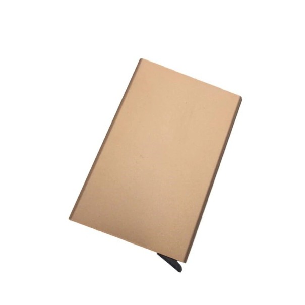 Estuche para documentos de viaje dorado
