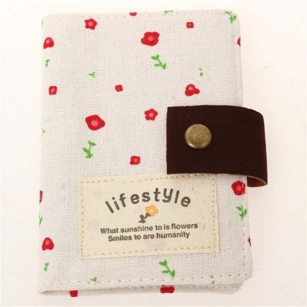 Estuche para documentos de viaje para mujer T1017 crema