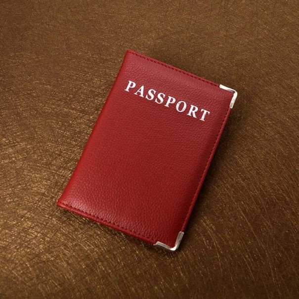 Estuche para documentos de viaje T969 burdeos