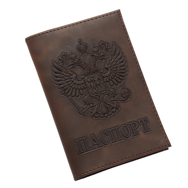 Estuche para documentos de viaje T977 café