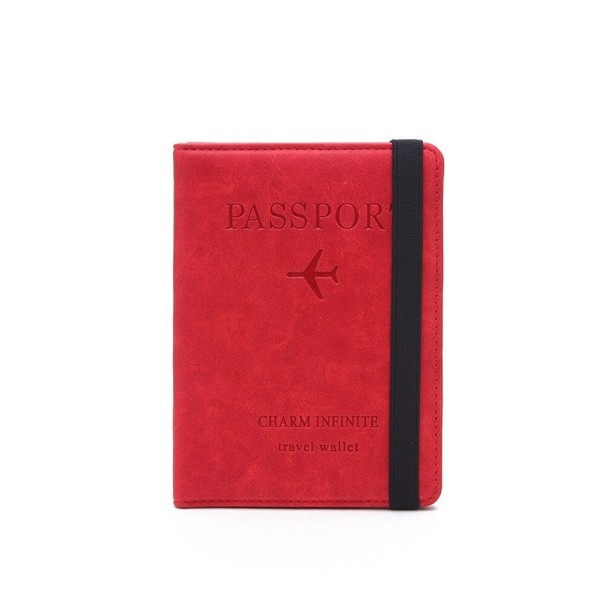 Estuche para documentos de viaje T982 rojo