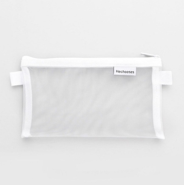 Estuche para lápices cuadrado transpirable blanco