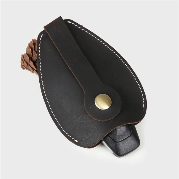Estuche para llaves de viaje para hombre T1108 marrón oscuro