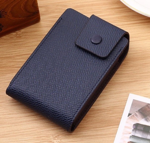 Estuche para tarjetas azul oscuro