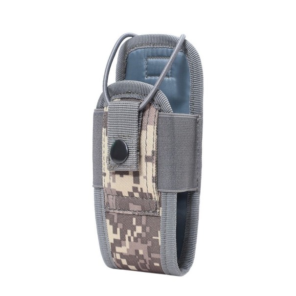 Estuche para walkie-talkie negro camuflaje