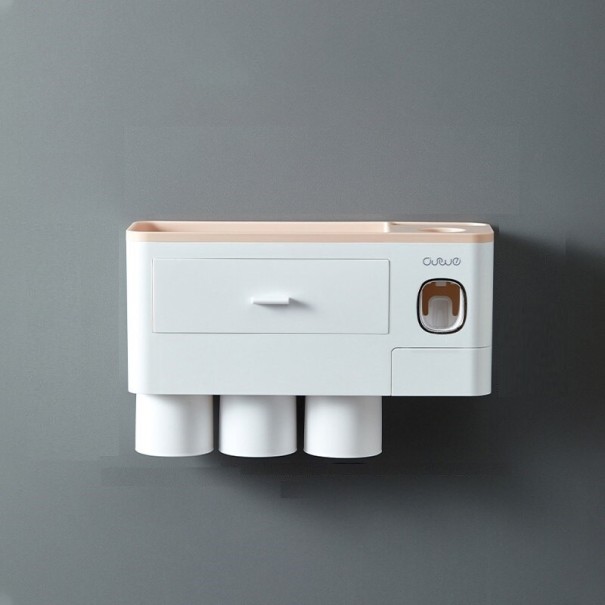 Étagère murale multifonctionnelle pour salle de bain abricot M