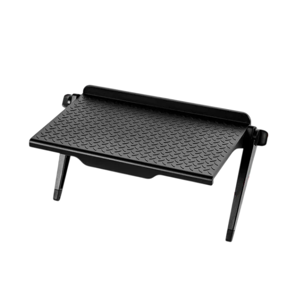 Étagère supérieure réglable pour moniteur ou télévision, surface antidérapante, 215 x 113 mm, fixation au moniteur, gain de place noir
