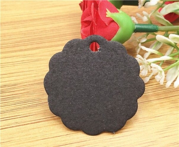 Etiquetas de regalo 100 uds. negro 2 Etiquetas de regalo 100 uds. negro 2