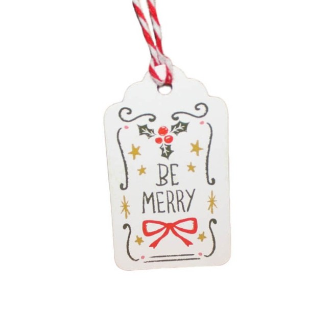 Étiquettes de Noël 50 pcs 1