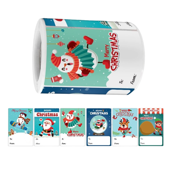Étiquettes de Noël 7,5 x 5 cm 50 pcs 1