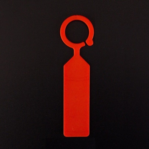 Étiquettes pour plantes 10 pcs rouge