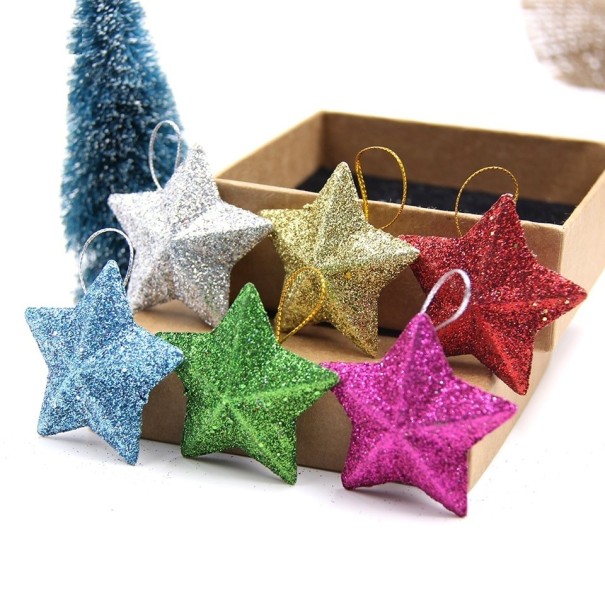 Étoile décorative 6 pcs 1
