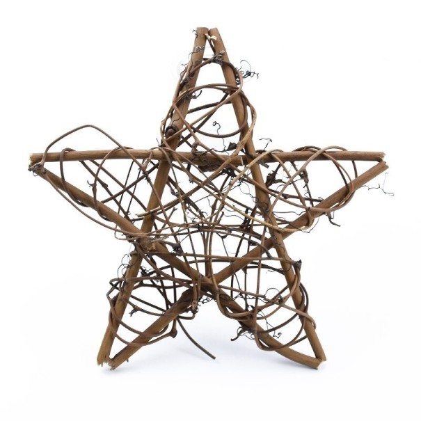 Étoile décorative en rotin C607 20 cm
