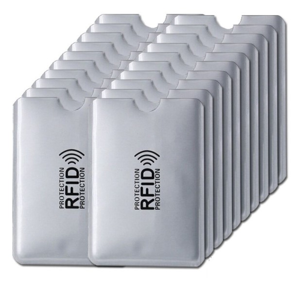 Étui de voyage pour documents T946 argenté 20 pcs