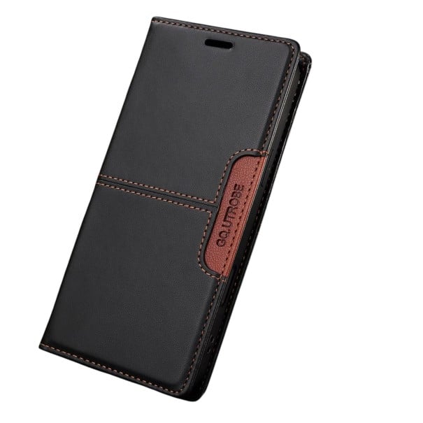 Étui en cuir pour Samsung Galaxy S24+ avec fermeture magnétique et support Espace pour cartes Cuir PU Étui portefeuille pour mobile S24 Plus noir